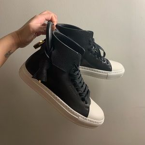 Buscemi 125 MM Black/ Off White Size 38
